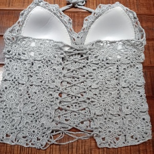 Horgolt top - ruha & divat - női ruha - alkalmi ruha & estélyi ruha - Meska.hu