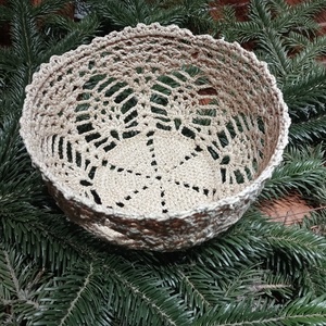 Horgolt kosár - Meska.hu