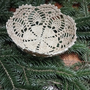 Horgolt kosár - Meska.hu