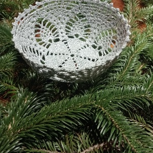 Horgolt kosár - Meska.hu