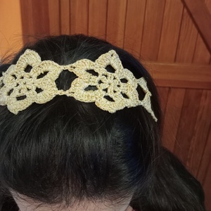 Horgolt hajpánt - ruha & divat - hajdísz & hajcsat - hajgumi - Meska.hu