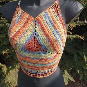 Horgolt top - ruha & divat - női ruha - top - Meska.hu