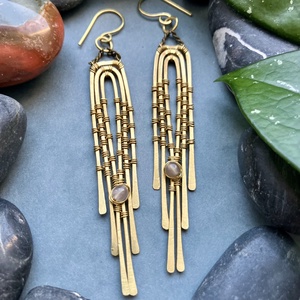 SaraZ // Astral Passage fülbevaló - ékszer - fülbevaló - lógó fülbevaló - Meska.hu