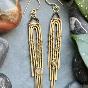 SaraZ // Astral Passage fülbevaló - ékszer - fülbevaló - lógó fülbevaló - Meska.hu