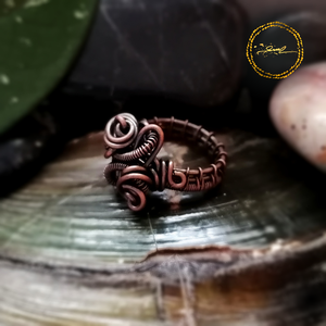 SaraZ // Earthbound Sigil gyűrű, Ékszer, Gyűrű, Fonódó gyűrű, Ékszerkészítés, MESKA