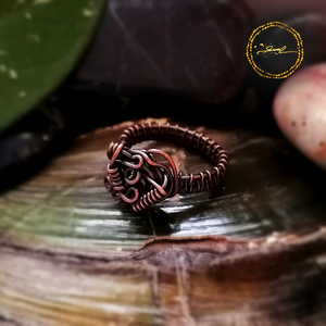 SaraZ // Earthbound Sigil gyűrű, Ékszer, Gyűrű, Fonódó gyűrű, Ékszerkészítés, MESKA