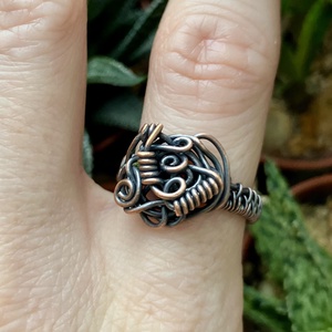 SaraZ // Earthbound Sigil gyűrű - ékszer - gyűrű - fonódó gyűrű - Meska.hu