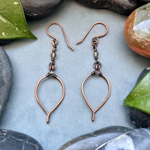 SaraZ // Forest Drop fülbevaló füstkvarccal - ékszer - fülbevaló - lógó fülbevaló - Meska.hu