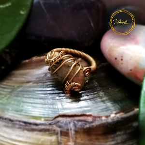 SaraZ // Nomad Relics gyűrű riolittal, Ékszer, Gyűrű, Fonódó gyűrű, Ékszerkészítés, MESKA