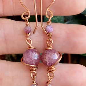 SaraZ // Planet Bloom fülbevaló - ékszer - fülbevaló - lógó fülbevaló - Meska.hu