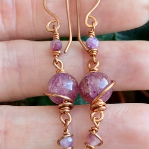 SaraZ // Planet Bloom fülbevaló - ékszer - fülbevaló - lógó fülbevaló - Meska.hu