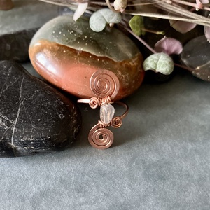 SaraZ // Desert Bloom gyűrű labradorittal - ékszer - gyűrű - gyöngyös gyűrű - Meska.hu