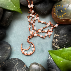 SaraZ // Lunar Circle nyaklánc holdkővel, Ékszer, Nyaklánc, Medálos nyaklánc, Ékszerkészítés, MESKA