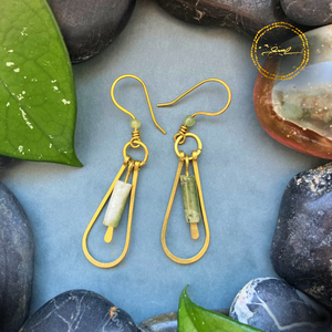 SaraZ // Nomad Lines fülbevaló, Ékszer, Fülbevaló, Lógó fülbevaló, Ékszerkészítés, MESKA