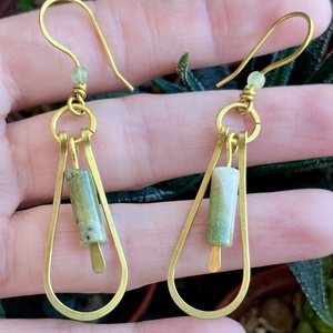 SaraZ // Nomad Lines fülbevaló - ékszer - fülbevaló - lógó fülbevaló - Meska.hu