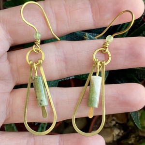 SaraZ // Nomad Lines fülbevaló - ékszer - fülbevaló - lógó fülbevaló - Meska.hu