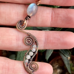 SaraZ // Desert Bloom nyaklánc labradorittal - ékszer - nyaklánc - medálos nyaklánc - Meska.hu