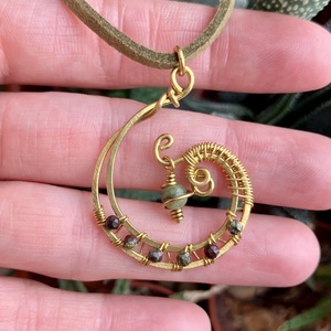 SaraZ // Planet Bloom nyaklánc - ékszer - nyaklánc - medálos nyaklánc - Meska.hu