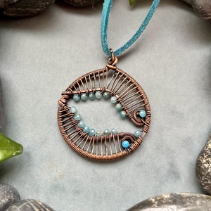 SaraZ // Ocean's Eye nyaklánc - ékszer - nyaklánc - medálos nyaklánc - Meska.hu