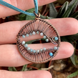 SaraZ // Ocean's Eye nyaklánc - ékszer - nyaklánc - medálos nyaklánc - Meska.hu