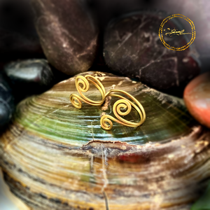 SaraZ // Serpentine Grace dupla gyűrű, Ékszer, Gyűrű, Vékony gyűrű, Ékszerkészítés, MESKA