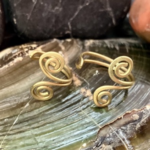 SaraZ // Serpentine Grace dupla gyűrű - ékszer - gyűrű - vékony gyűrű - Meska.hu