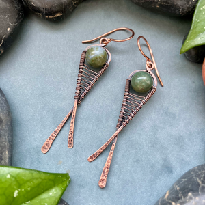 SaraZ // Forest Finch fülbevaló indiai acháttal - ékszer - fülbevaló - lógó fülbevaló - Meska.hu