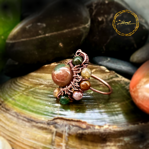 SaraZ // Desert Bloom gyűrű indiai acháttal - Meska.hu