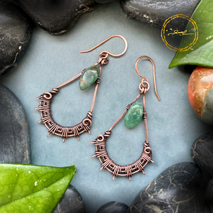 SaraZ // Green Nest fülbevaló moha acháttal, Ékszer, Fülbevaló, Lógó fülbevaló, Ékszerkészítés, MESKA