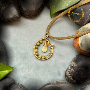 SaraZ // Forest Drop nyaklánc, Ékszer, Nyaklánc, Medálos nyaklánc, Ékszerkészítés, MESKA