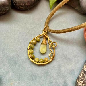 SaraZ // Forest Drop nyaklánc - ékszer - nyaklánc - medálos nyaklánc - Meska.hu