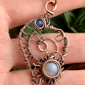 SaraZ // Ocean's Sky nyaklánc - ékszer - nyaklánc - medálos nyaklánc - Meska.hu