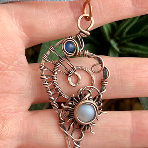 SaraZ // Ocean's Sky nyaklánc - ékszer - nyaklánc - medálos nyaklánc - Meska.hu