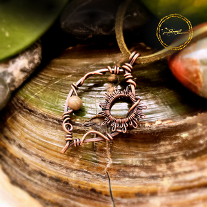 SaraZ // Eclipse Soul - Nap nyaklánc indiai acháttal, Ékszer, Nyaklánc, Medálos nyaklánc, Ékszerkészítés, MESKA