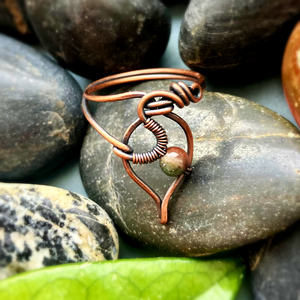 SaraZ // Forest Drop gyűrű indiai acháttal - ékszer - gyűrű - gyöngyös gyűrű - Meska.hu