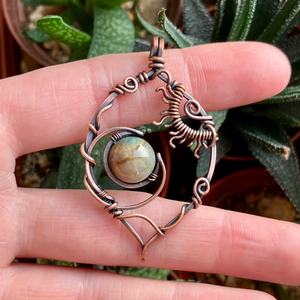 SaraZ // Eclipse Soul nyaklánc indiai acháttal - ékszer - nyaklánc - medálos nyaklánc - Meska.hu