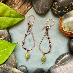 SaraZ // Forest Drop fülbevaló acháttal, Ékszer, Fülbevaló, Lógó fülbevaló, Ékszerkészítés, MESKA