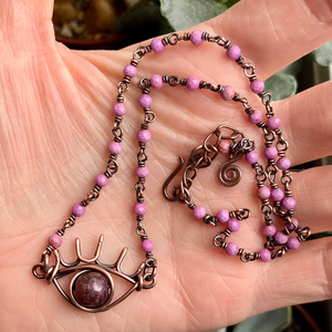 SaraZ // Aurora's Eye nyaklánc - ékszer - nyaklánc - medálos nyaklánc - Meska.hu