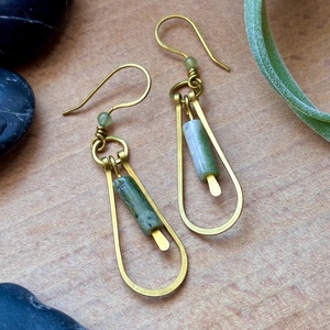 SaraZ // Nomad Lines fülbevaló - ékszer - fülbevaló - lógó fülbevaló - Meska.hu