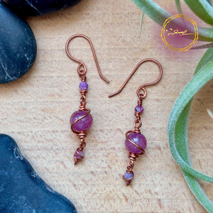 SaraZ // Planet Bloom fülbevaló, Ékszer, Fülbevaló, Lógó fülbevaló, Ékszerkészítés, MESKA