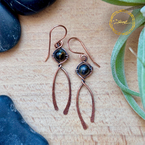 SaraZ // Forest Finch fülbevaló sólyomszemmel, Ékszer, Fülbevaló, Lógó fülbevaló, Ékszerkészítés, MESKA