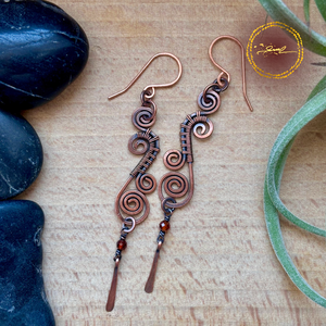 SaraZ // Desert Bloom fülbevaló hessonittal - Meska.hu