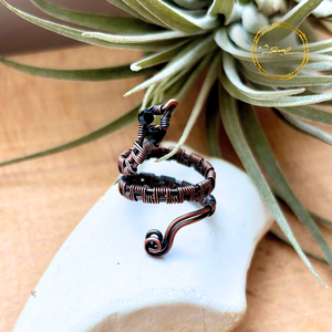 SaraZ // Earthbound Serpent gyűrű, Ékszer, Gyűrű, Fonódó gyűrű, Ékszerkészítés, MESKA