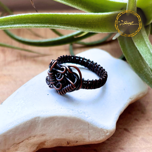 SaraZ // Earthbound Sigil gyűrű, Ékszer, Gyűrű, Fonódó gyűrű, Ékszerkészítés, MESKA