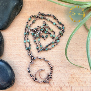 SaraZ // Eclipse Soul - Hold nyaklánc türkizzel - Meska.hu