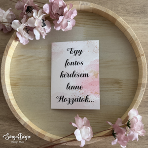 Fényképes keresztszülő felkérő lap+Gyöngyházfényű boríték, Baba - mama, Keresztelő kellékek, Keresztszülő felkérő, Fotó, grafika, rajz, illusztráció, MESKA