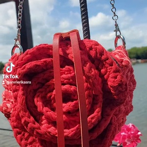Női crossbody táska , Táska & Tok, Kézitáska & válltáska, Belső rendező, Horgolás, MESKA