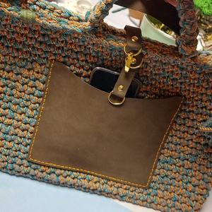 Egyedi horgolt nagyméretű táska - Meska.hu