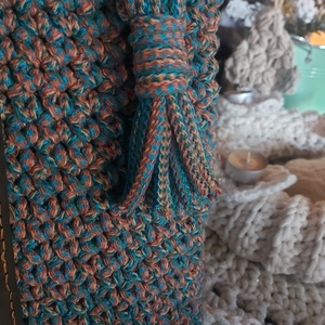 Egyedi horgolt nagyméretű táska - táska & tok - kézitáska & válltáska - kézitáska - Meska.hu