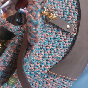 Egyedi horgolt nagyméretű táska - táska & tok - kézitáska & válltáska - kézitáska - Meska.hu